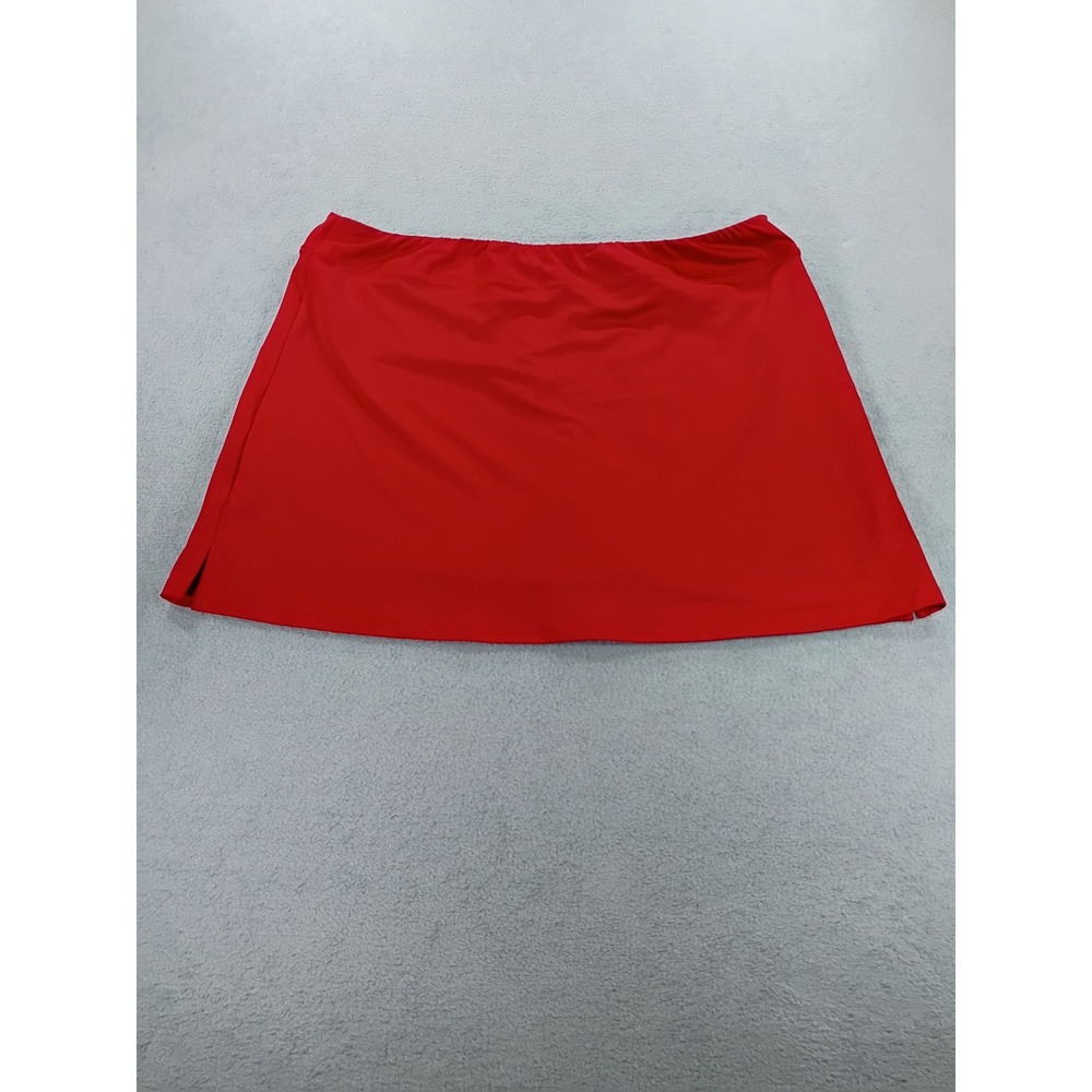 Ekouaer Womens Athletic Skort Red XXL Built-in Shorts Activewear
